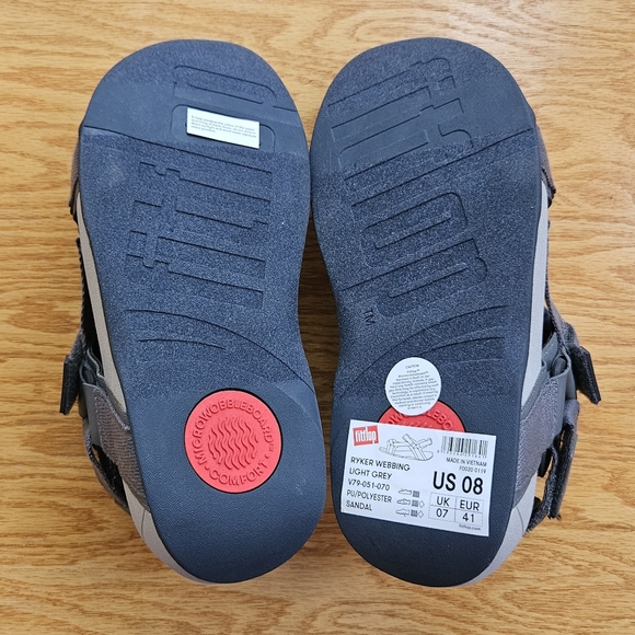 Fitflop New Ryker Webbing Light Grey Sandal 8 main image 4